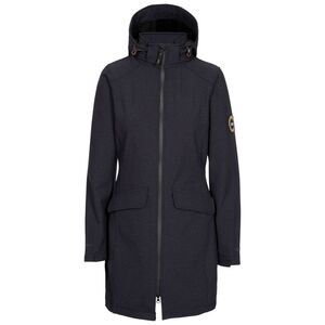 Trespass Womens/Ladies Maria DLX Long Length Soft Shell Jacket / Black Marl